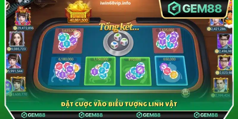  Người chơi chọn linh vật và tiến hành đặt cược