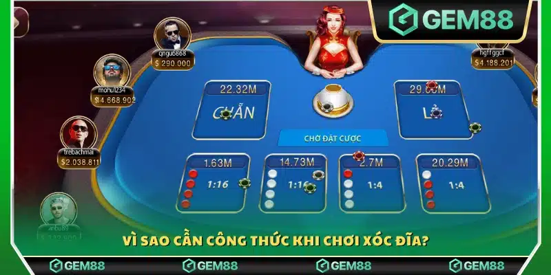 Vì sao cần công thức khi chơi xóc đĩa?