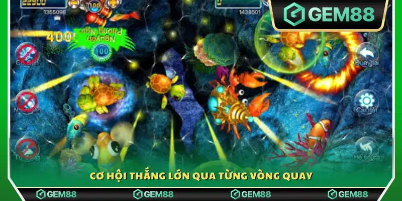 Mỗi vòng quay đều mở ra cơ hội nhận thưởng giá trị